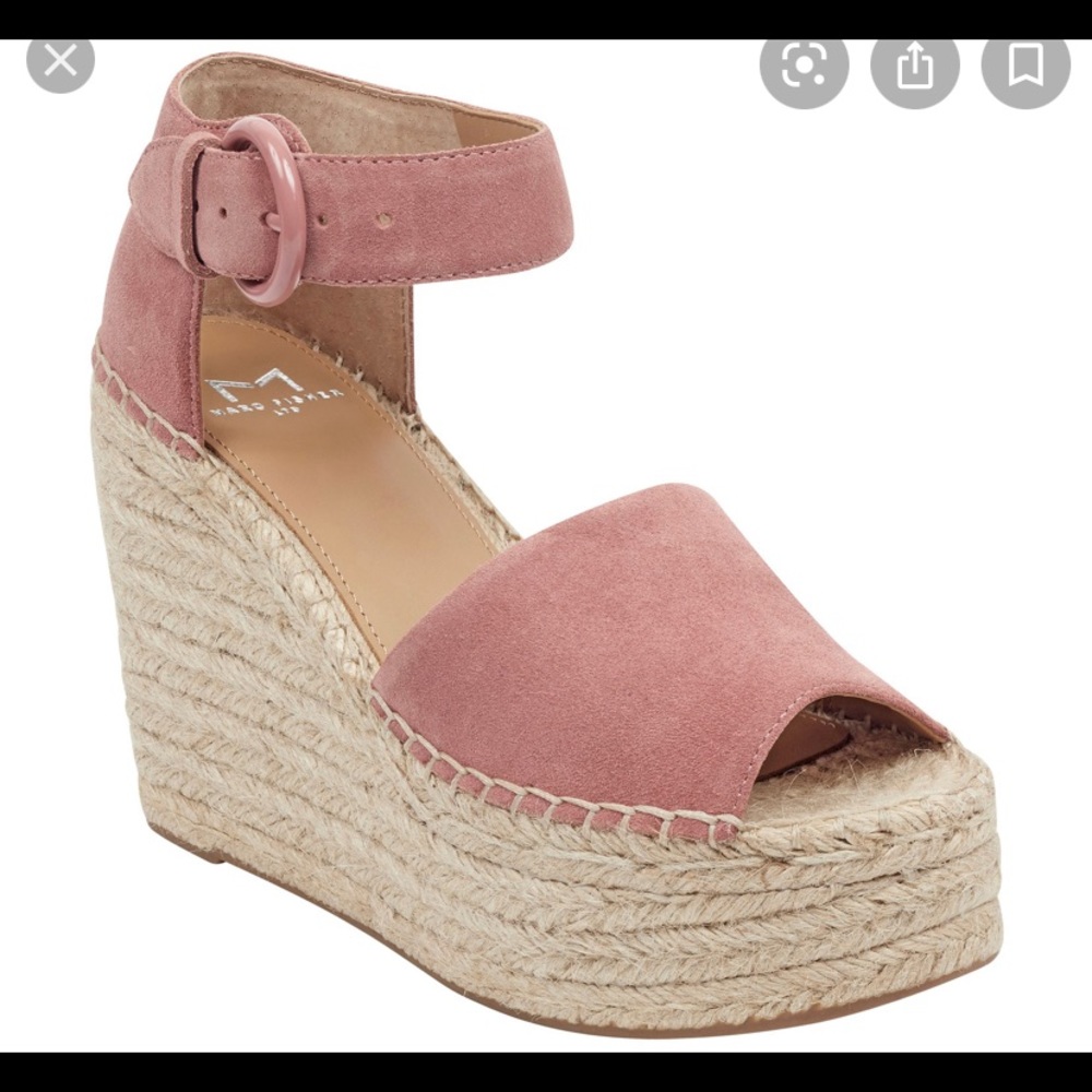 Light pink marc fisher wedges